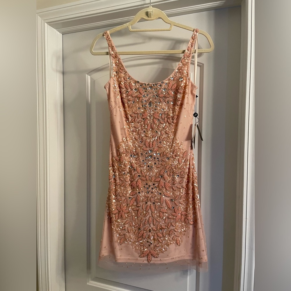 Adrianna papell beaded sequin dress nwt